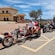 Four Guests sitting on 2 motor trikes in Cartagena, Spain